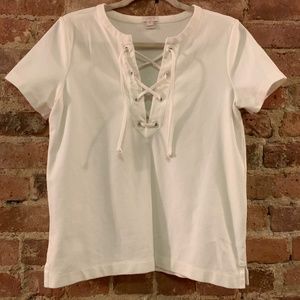 j.crew white t shirt